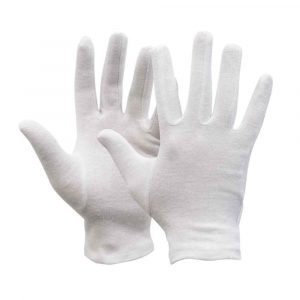 Delovne bombažne rokavice primerne za občutljive roke